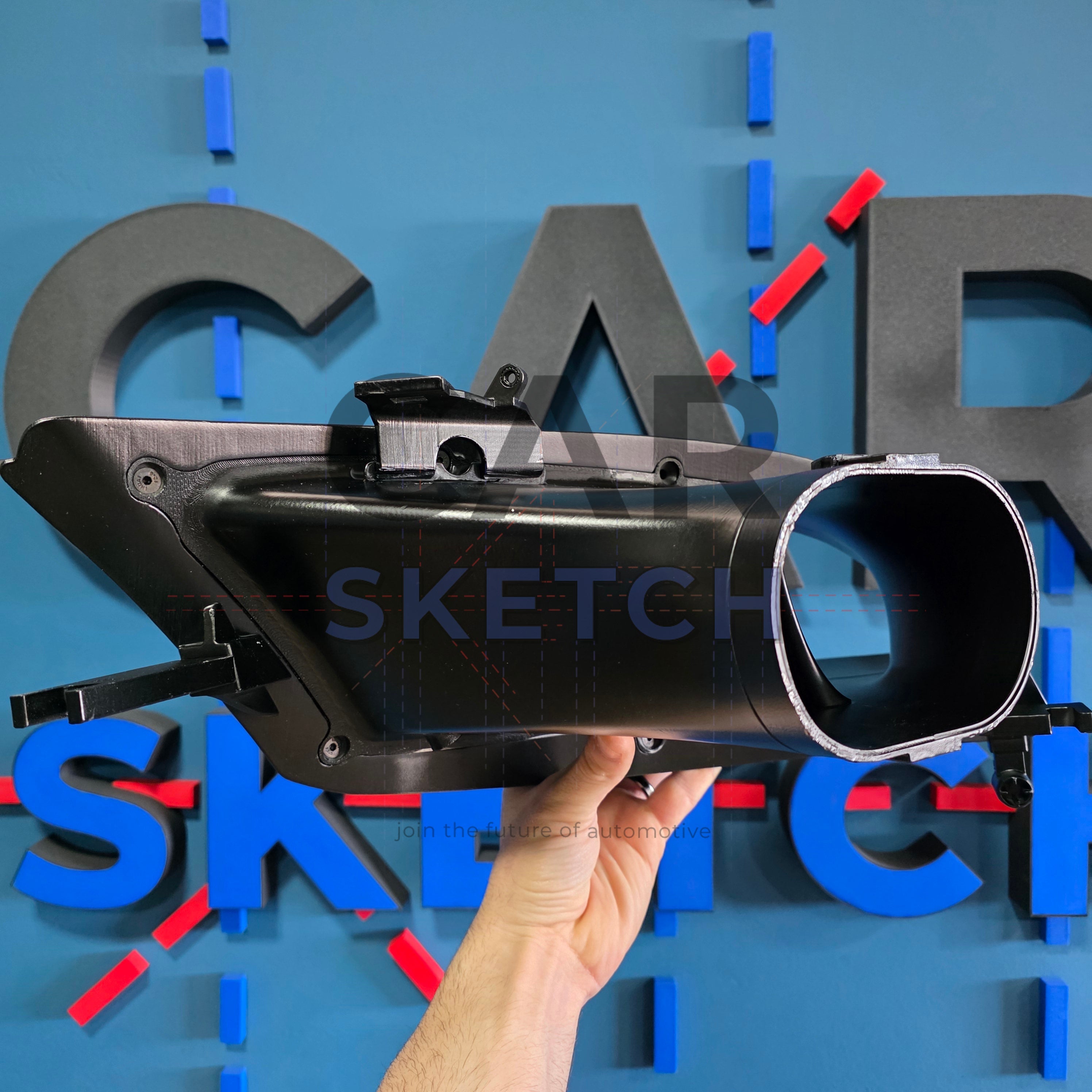 Car Sketch Audi TT 8J/MK2 Racing Air Scoop Headlight Conversion