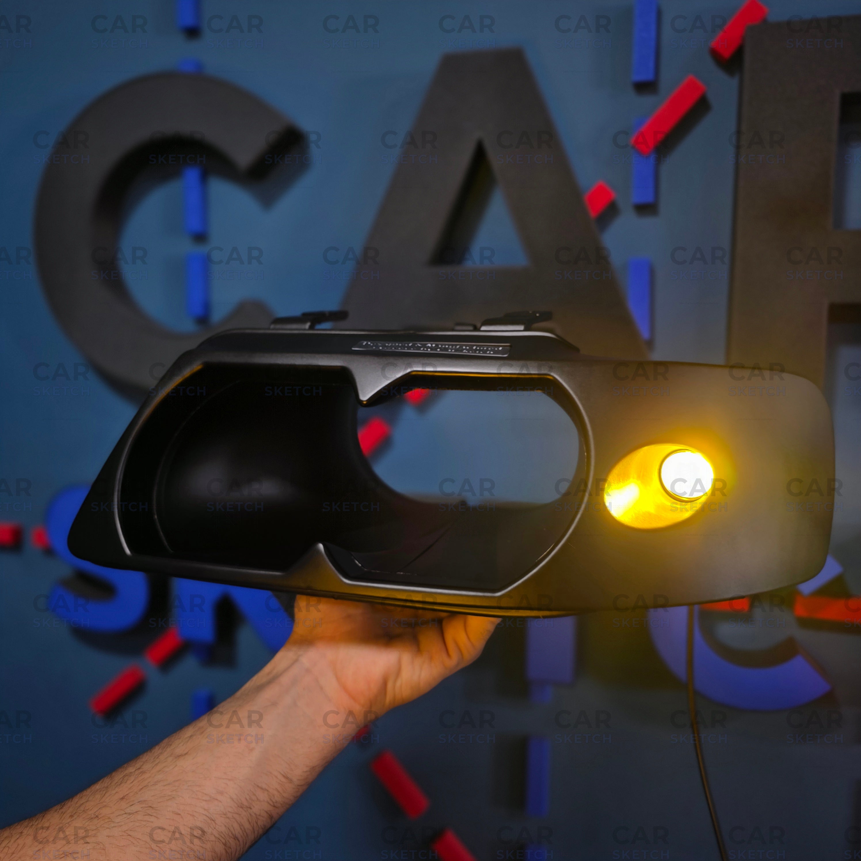 Car Sketch Audi S3/A3 8L Headlight Air Scoop – With LED Projector or Closed Version