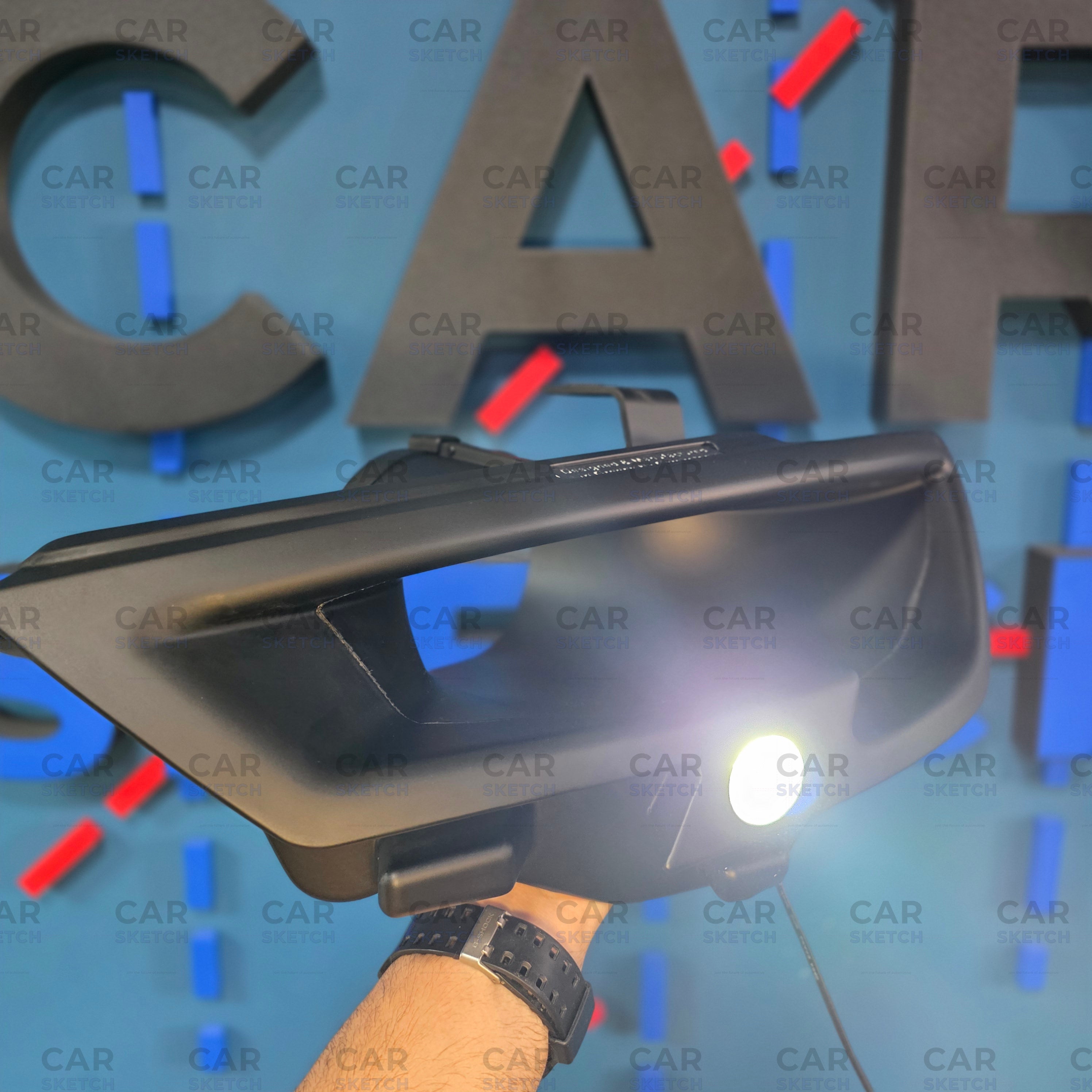 Car Sketch Audi RS3/S3/A3 8V FL Headlight Air Scoop – With LED Projector