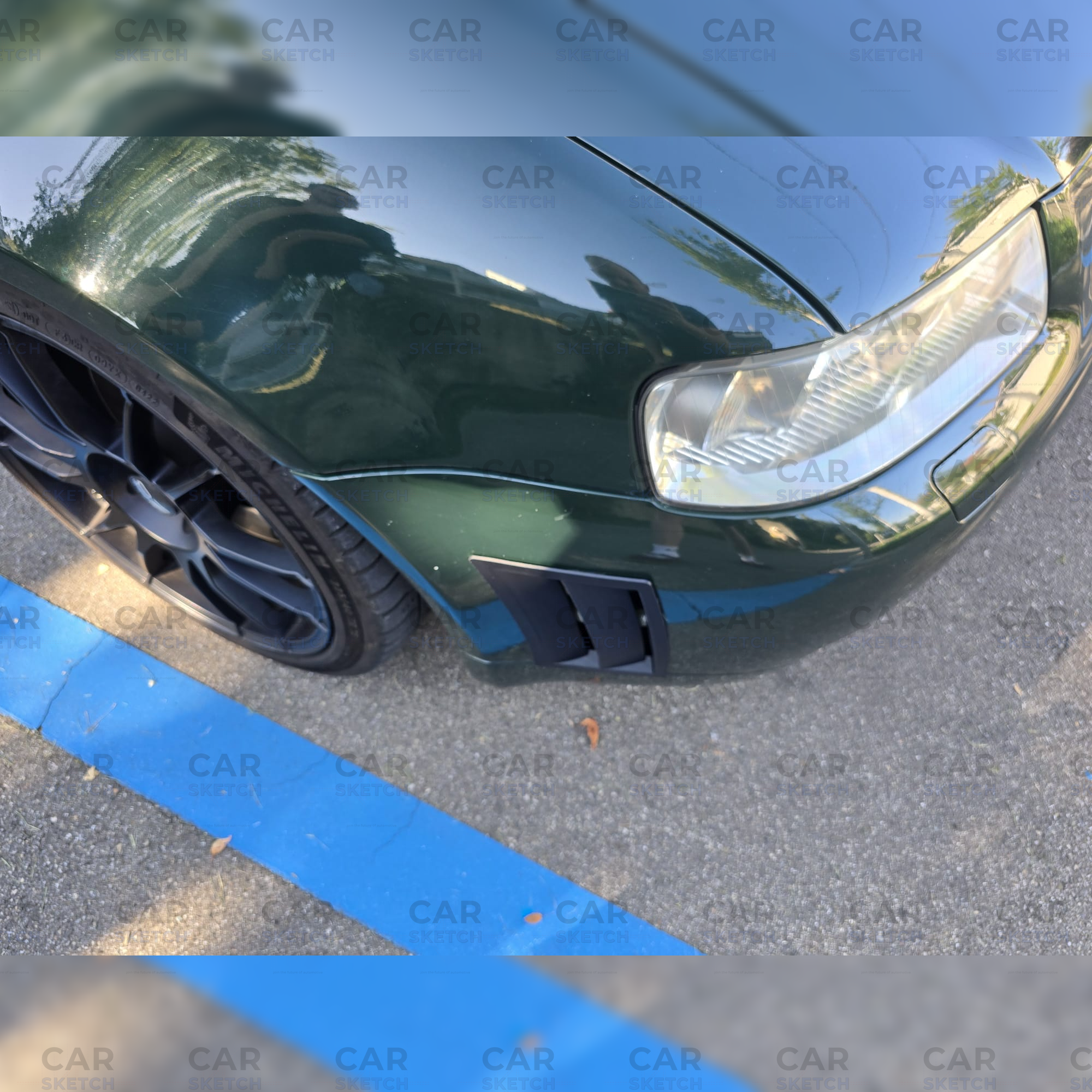 Car Sketch Audi A3/S3 8L Side Bumper Vents – Aftermarket Cooling Upgrade