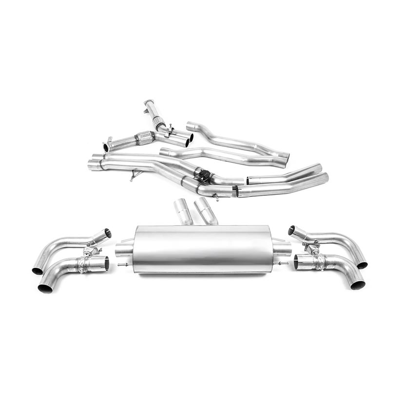 Milltek Particulate Filter-back – Non-Resonated Fits with OE Trims – RSQ8 – 4.0 V8 Bi-Turbo (OPF / GPF Equipped Models)