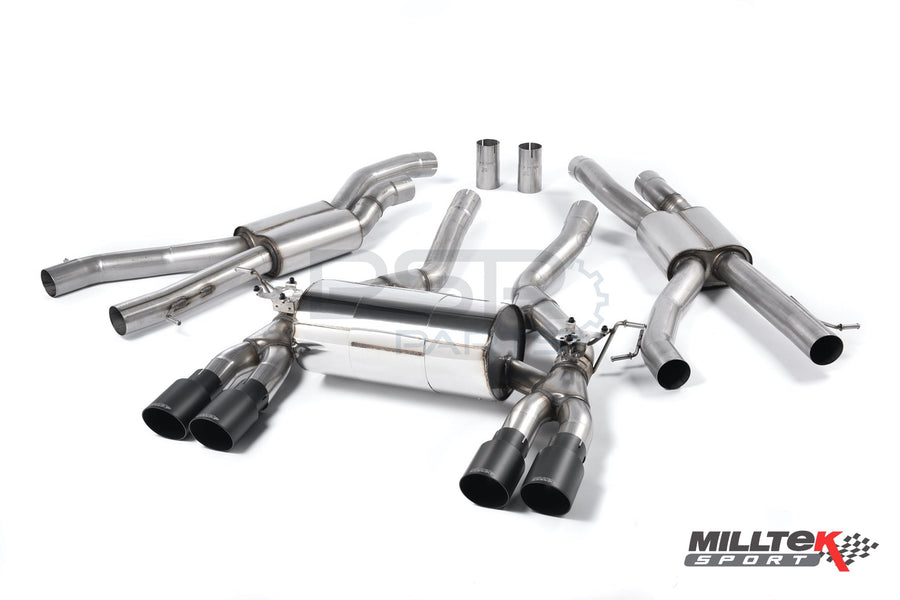 Milltek Cat Back Non-Res with JET-100 Carbon Fibre Trims – Leon – Cupra R 310PS