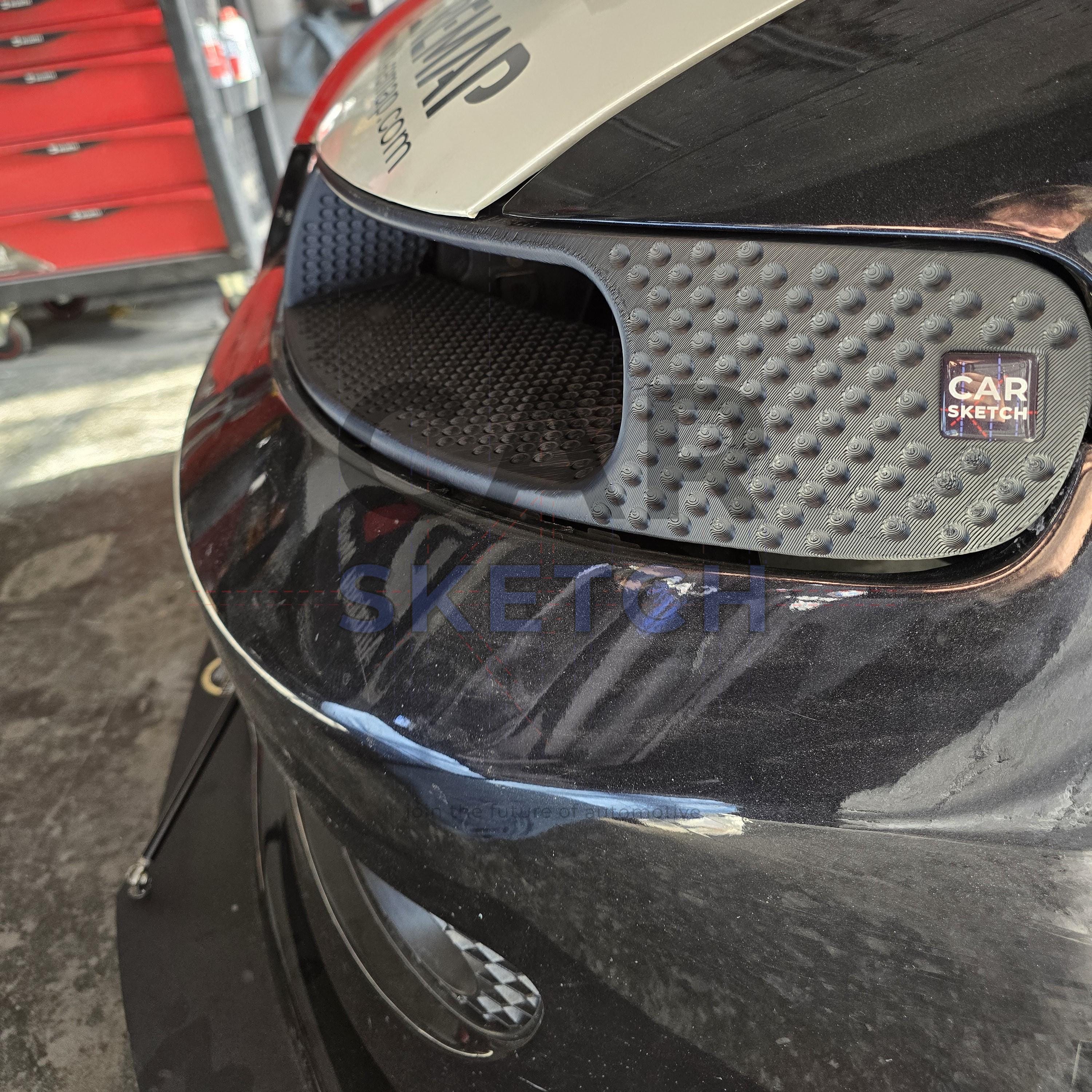 Car Sketch SEAT Leon 1M Racing Air Scoop Headlight Conversion – Enhanced Airflow with Dimpling Effect