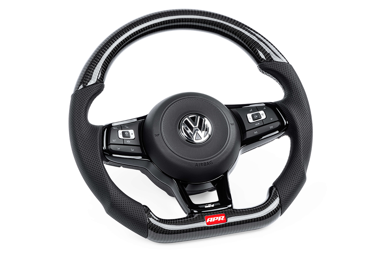APR Carbon Fibre Perforated Leather Steering Wheel Golf Mk7 R / GTI / GTD