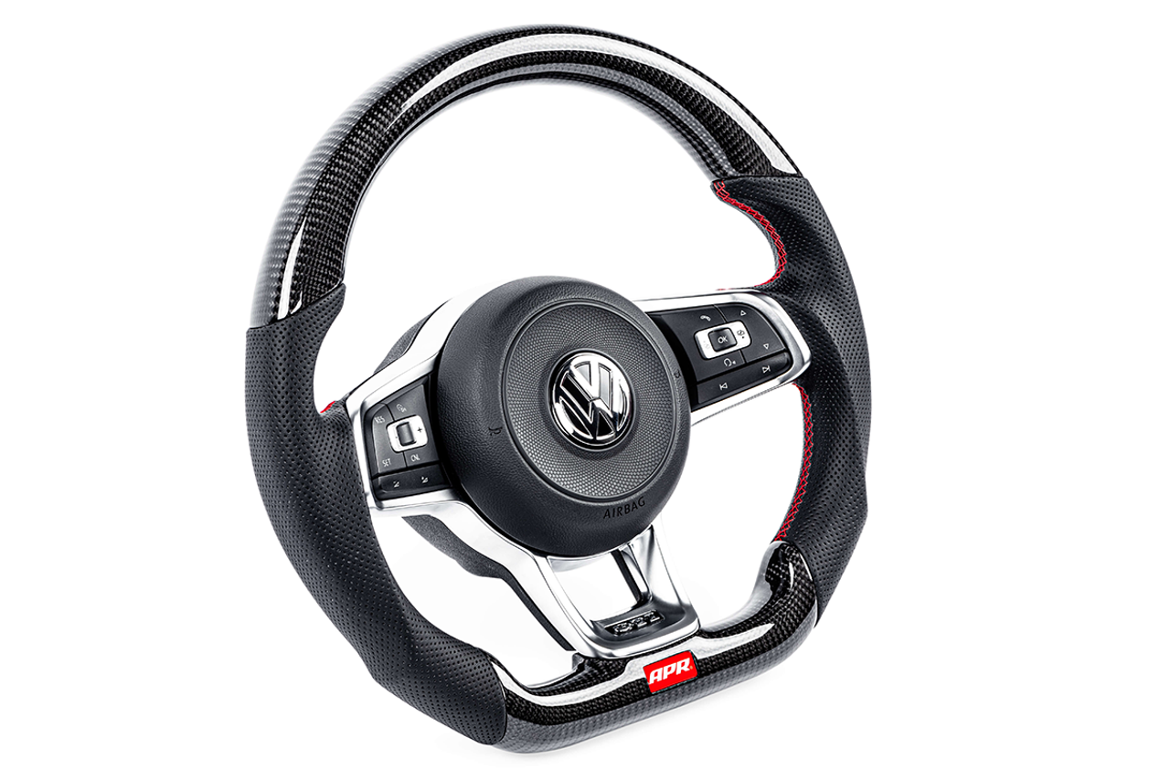 APR Carbon Fibre Perforated Leather Steering Wheel Golf Mk7 R / GTI / GTD