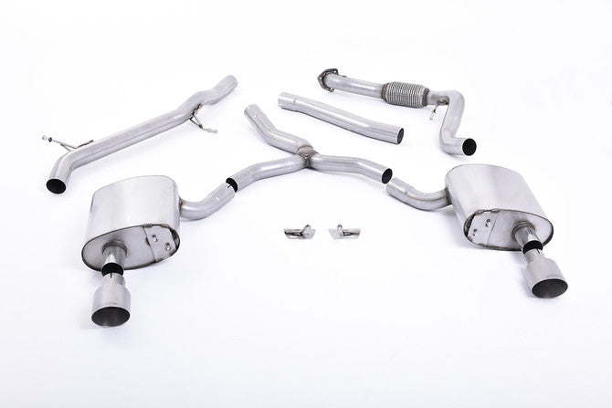 Milltek Cat-Back Exhaust for Audi A4 (B9) 2.0 TFSI Quattro