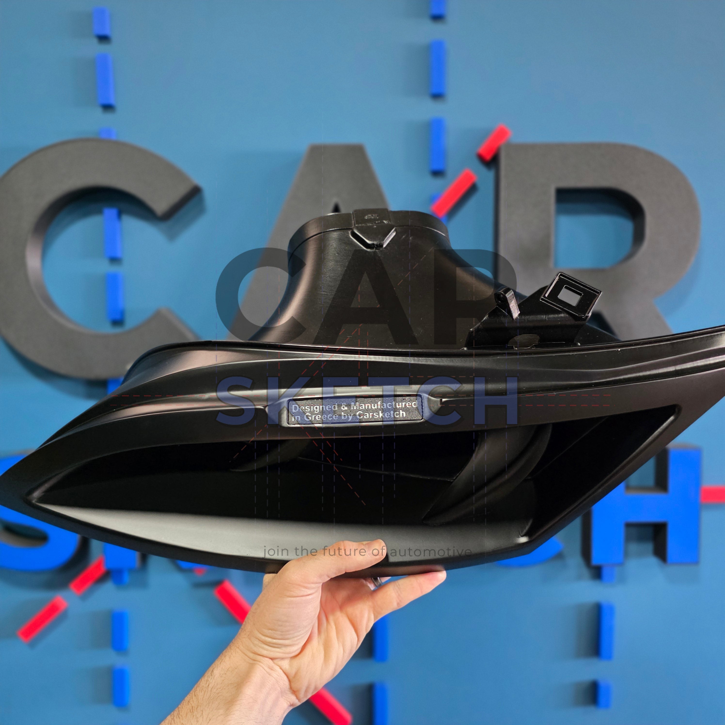 Car Sketch Audi TT 8J/MK2 Racing Air Scoop Headlight Conversion