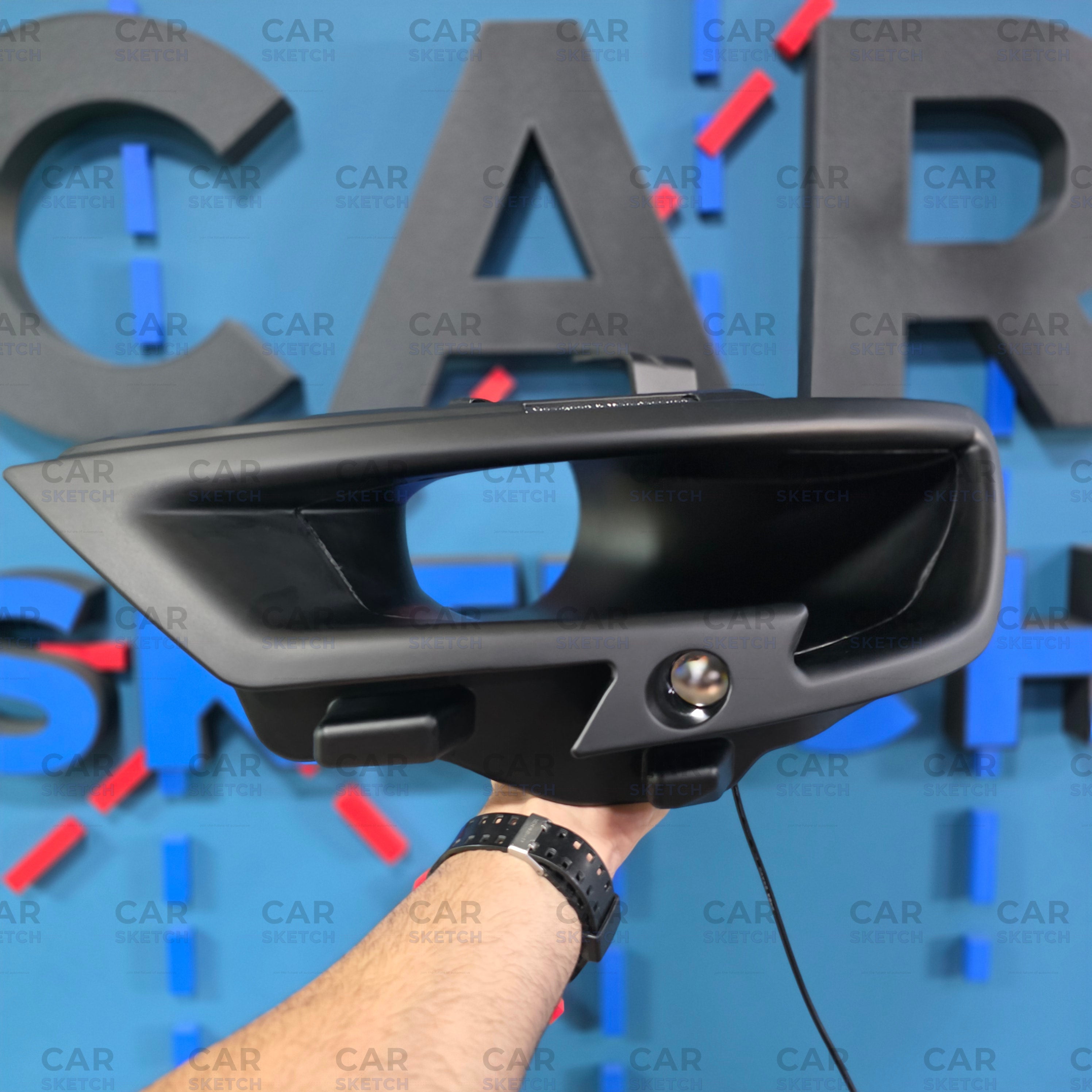 Car Sketch Audi RS3/S3/A3 8V FL Headlight Air Scoop – With LED Projector