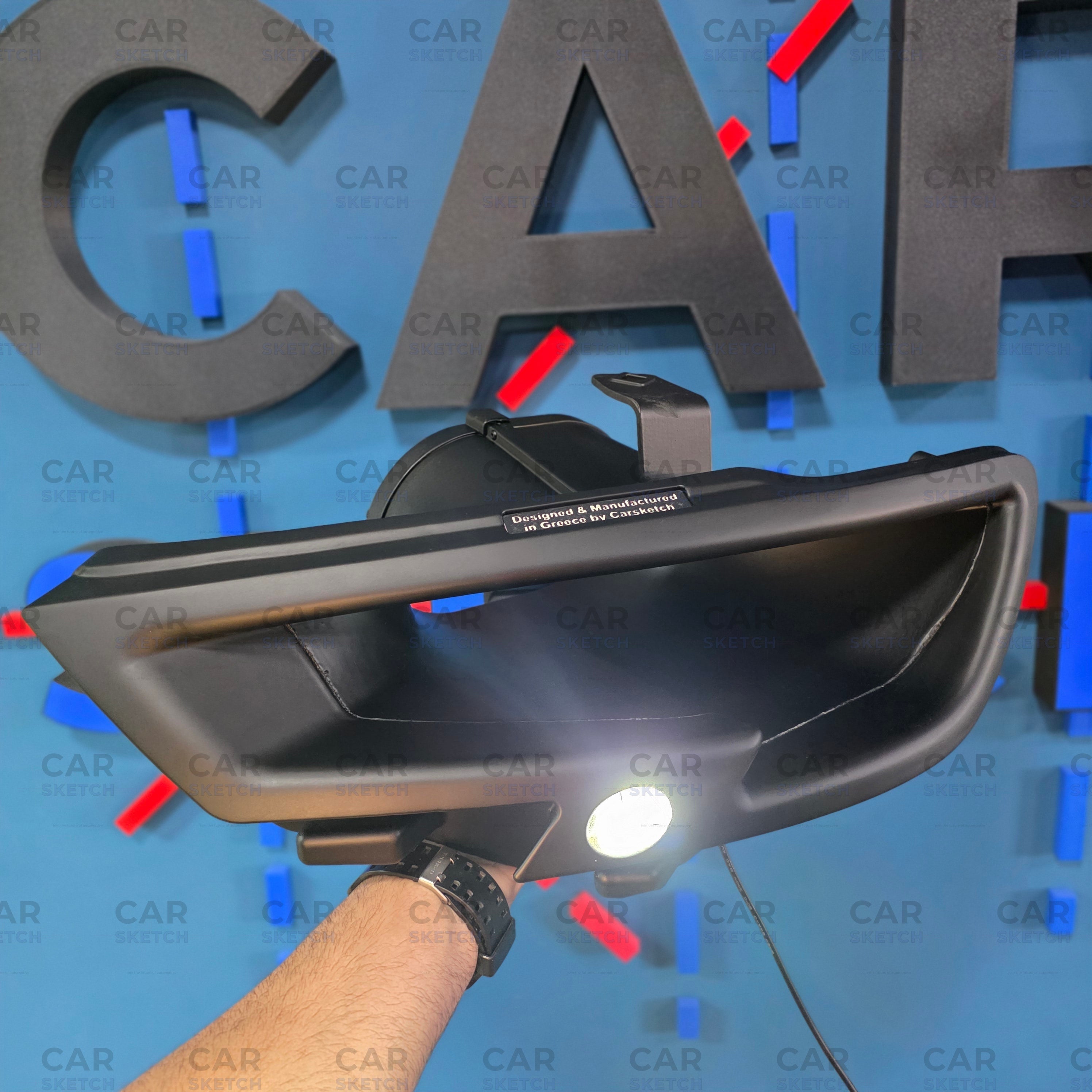 Car Sketch Audi RS3/S3/A3 8V FL Headlight Air Scoop – With LED Projector
