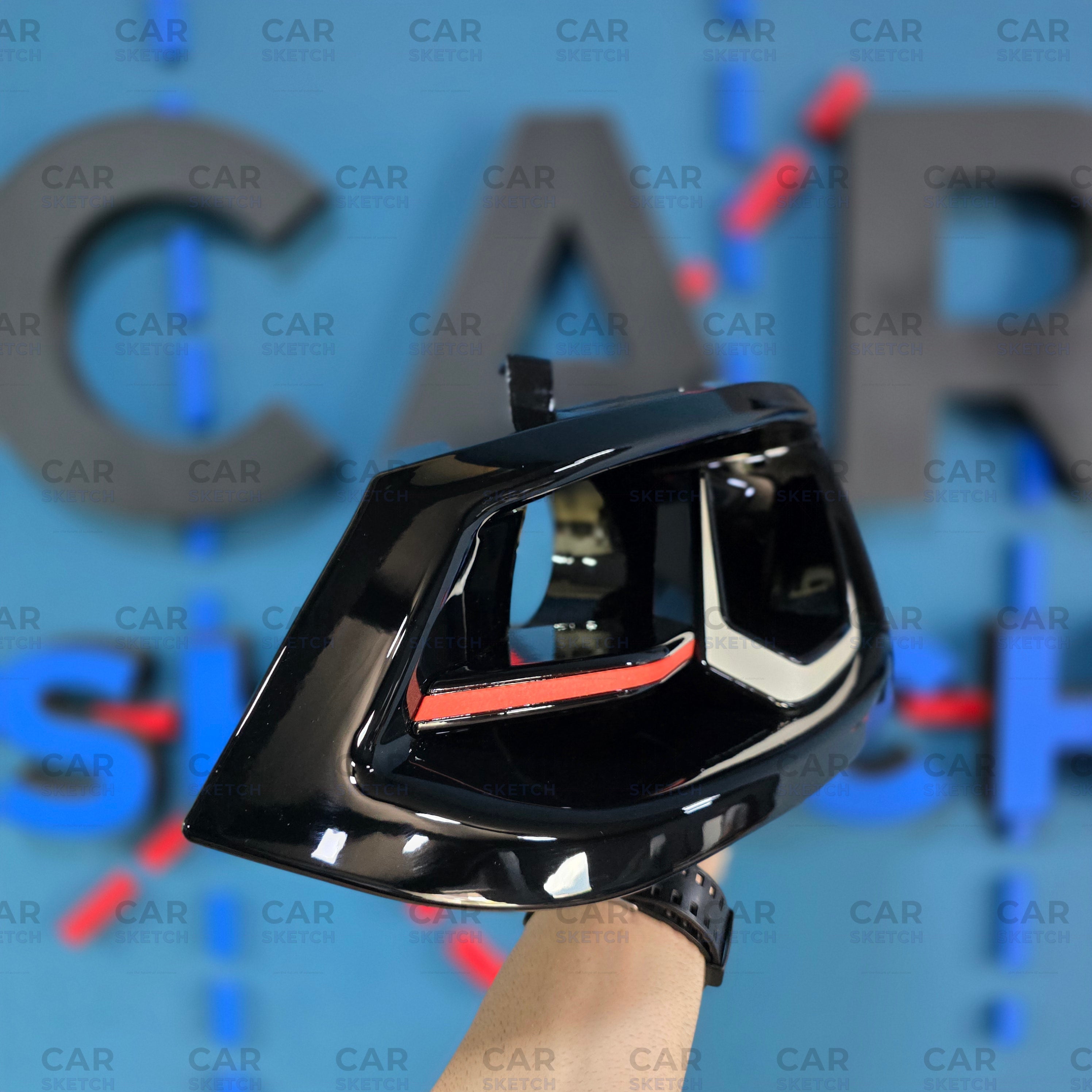 Car Sketch Volkswagen Polo 6R/6C Headlight Air Scoop