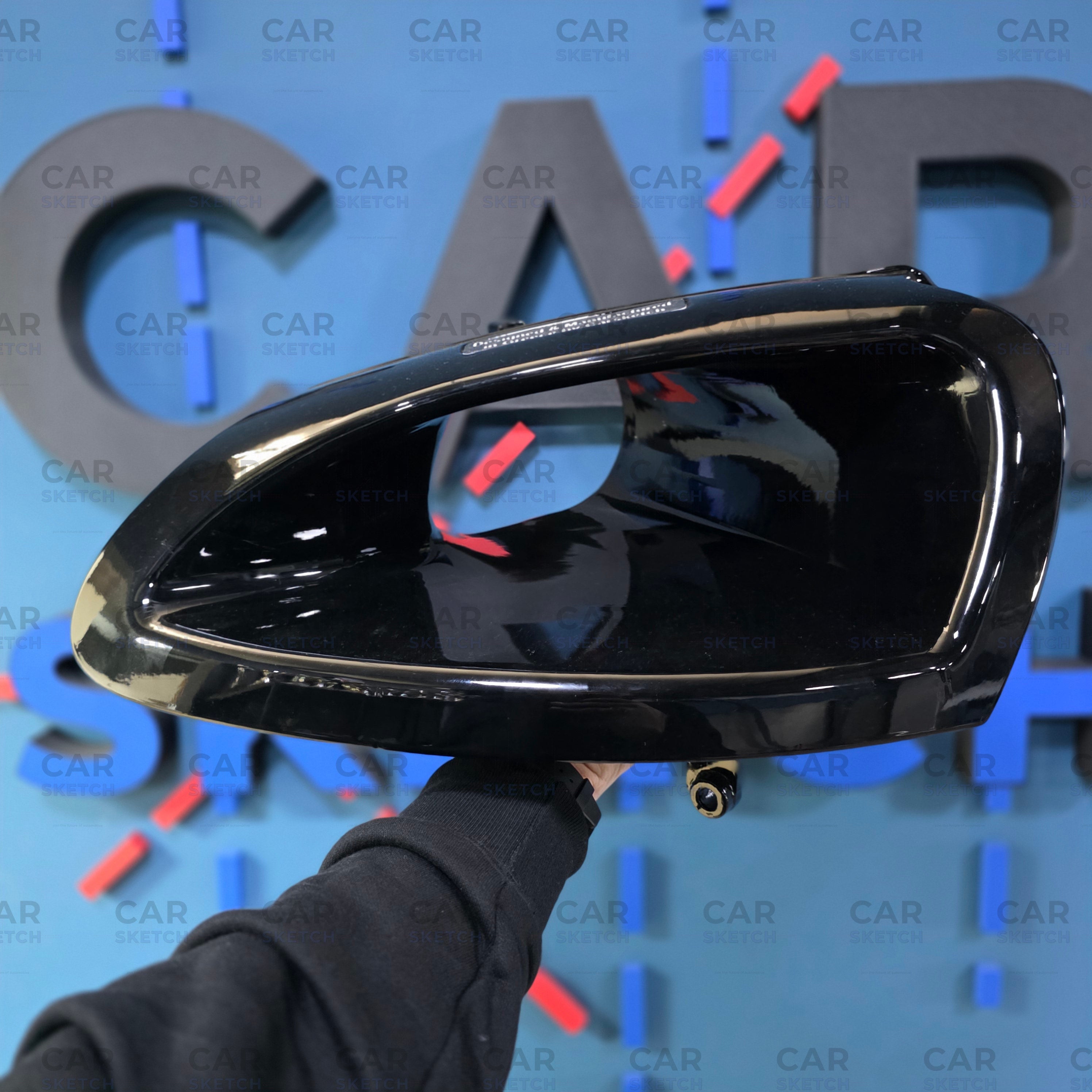 Car Sketch Volkswagen Golf MK5 Headlight Air Scoop