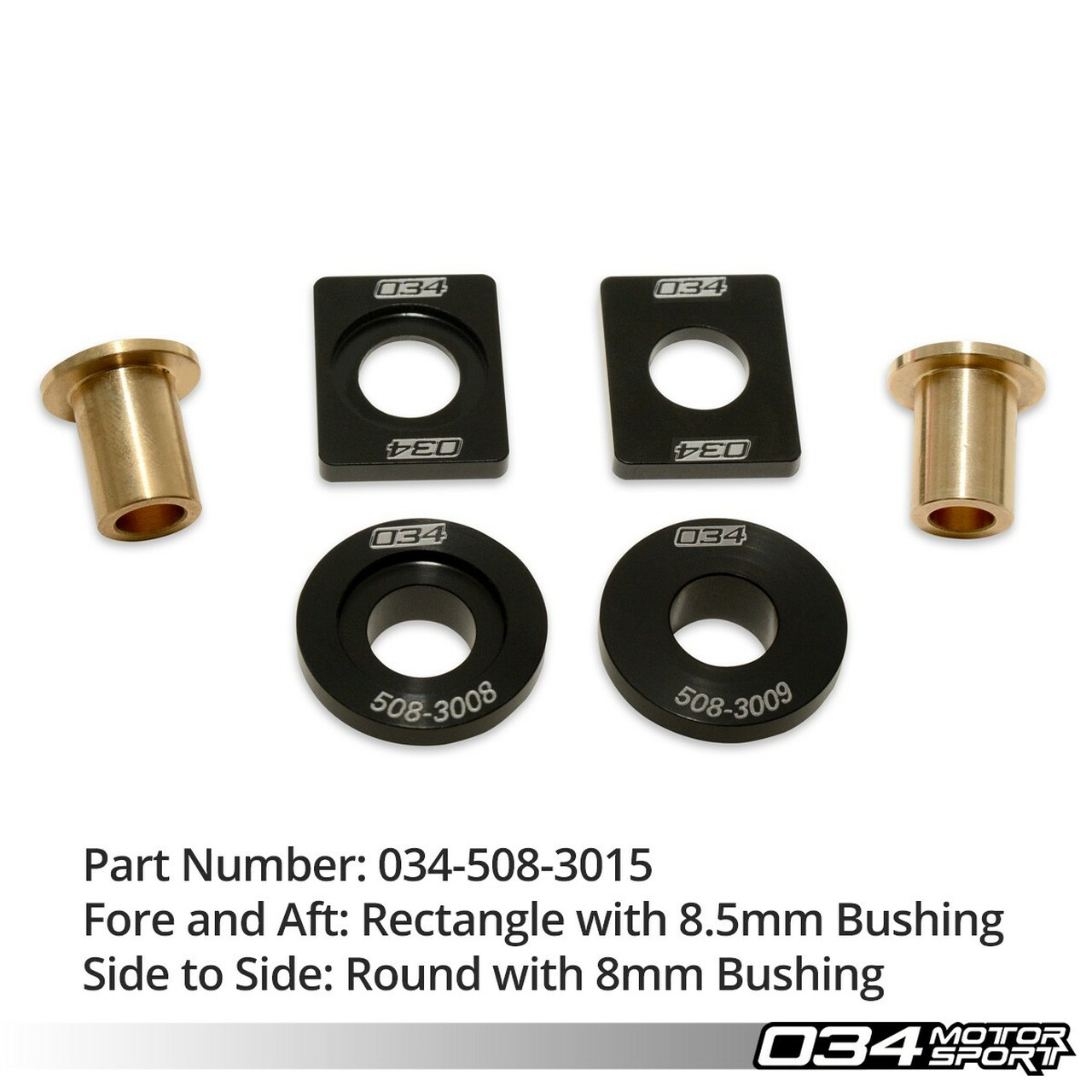 034Motorsport Billet Solid Shifter Bushing Kit - Ibiza (6J/6P) 1.8TSI and 2.0TDI