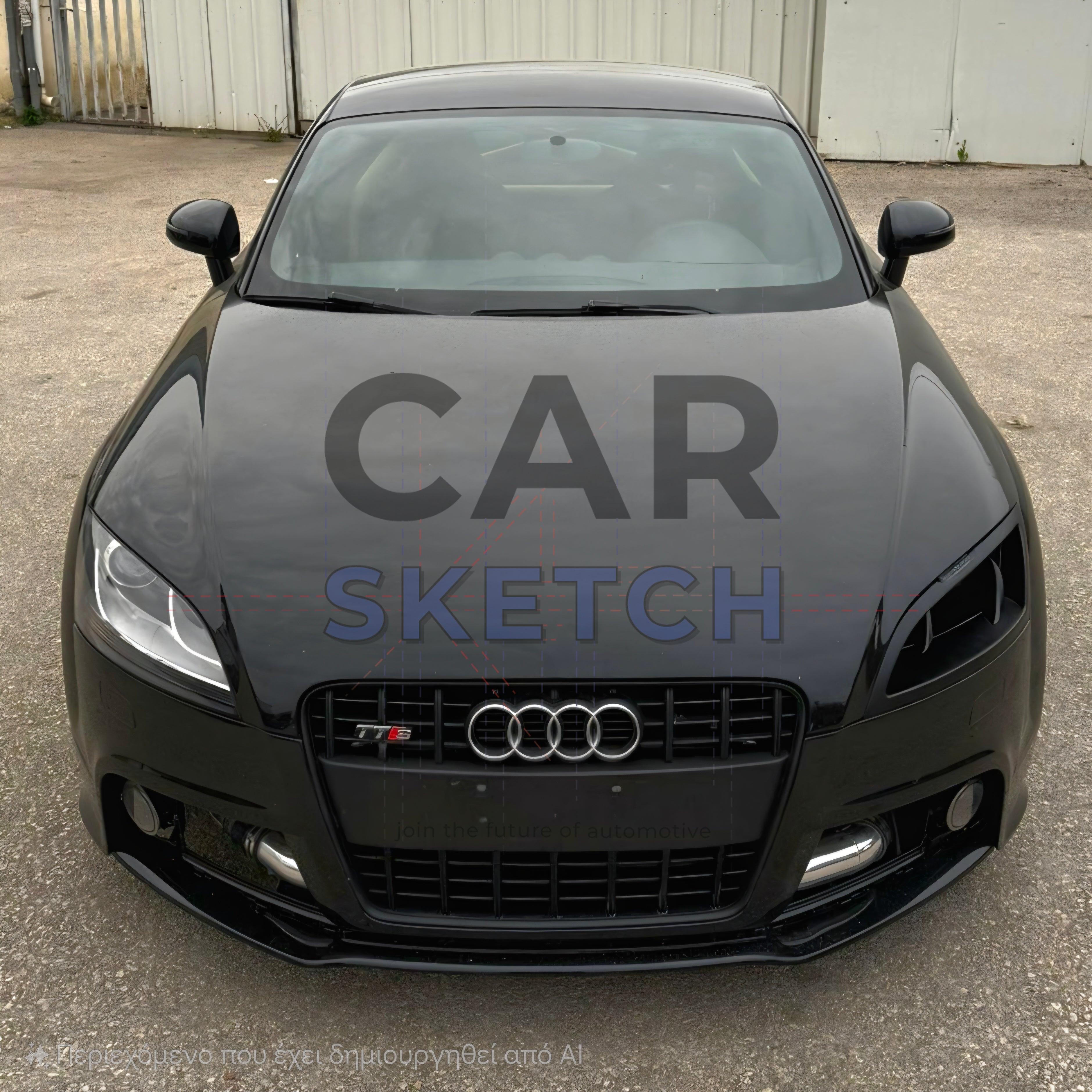 Car Sketch Audi TT 8J/MK2 Racing Air Scoop Headlight Conversion