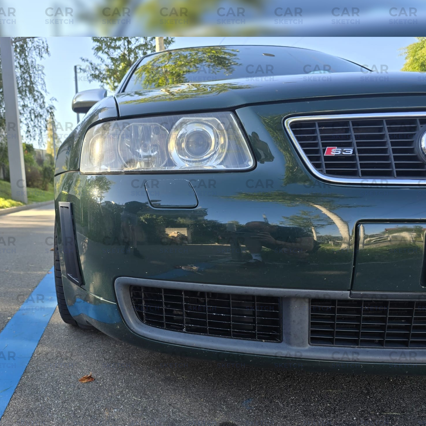 Car Sketch Audi A3/S3 8L Side Bumper Vents – Aftermarket Cooling Upgrade