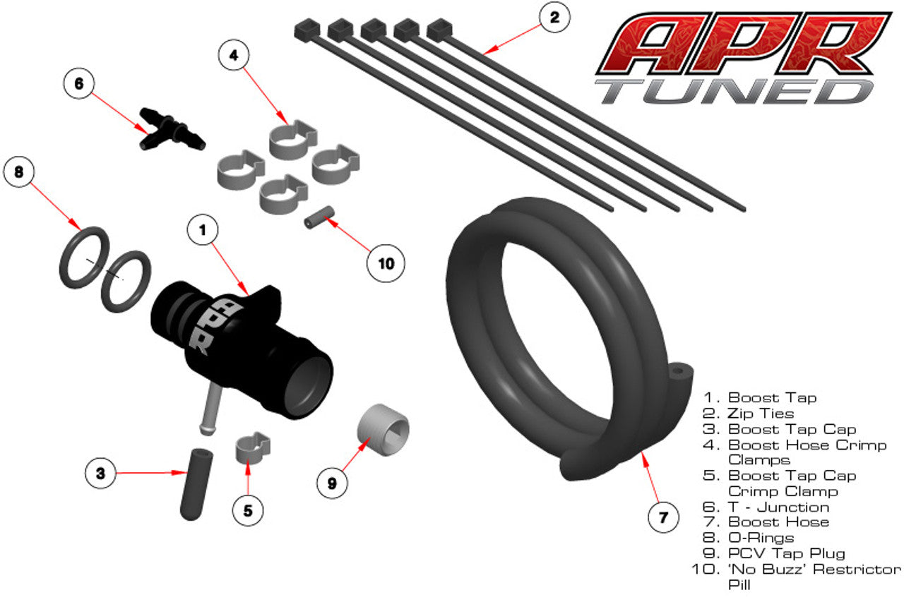 APR 2.0T Modular Boost Tap and PCV Bypass System