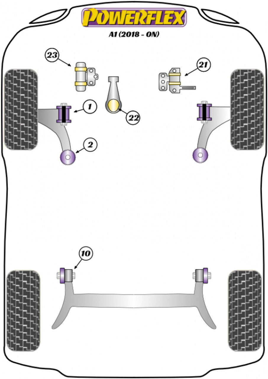 Powerflex Upper Engine Mount Insert - A1 (GB) / Polo (AW)