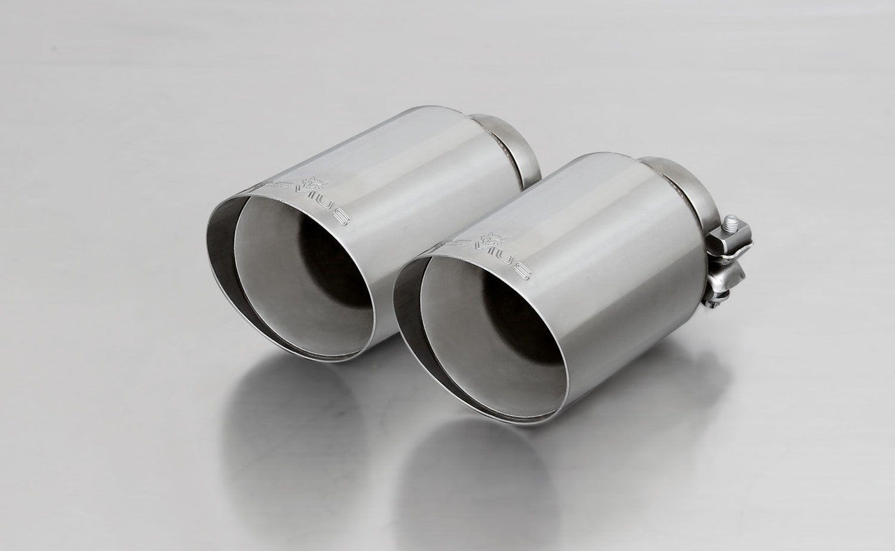 Remus Rear Silencer Left/Right with Integrated valves using the OE valve control system with 4 tail pipes @ 102 mm angled, straight cut, chromed - 4 Series F82 M4 317 kW S55B30 2014-