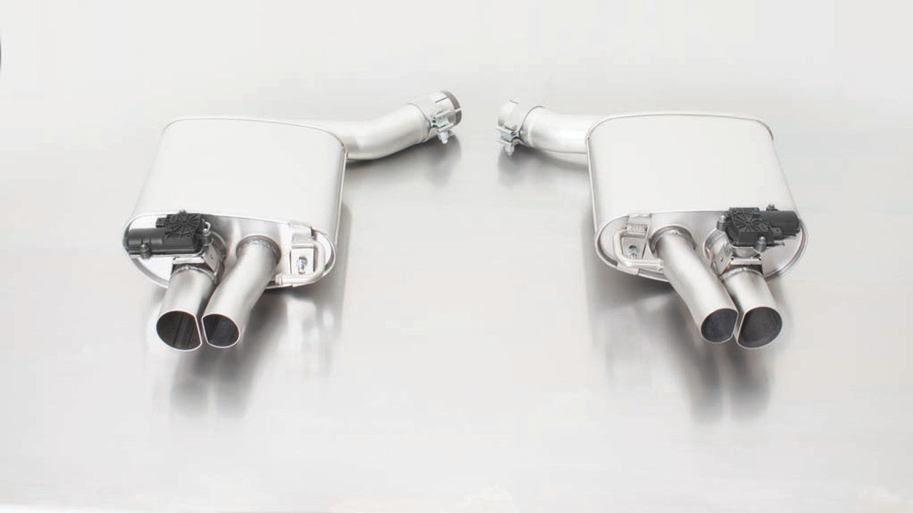 Remus Resonated Axle back System Left/Right with Integrated valves using the OE valve control system with Uses OE Tailpipes - RS6 C7 Avant 2013-
