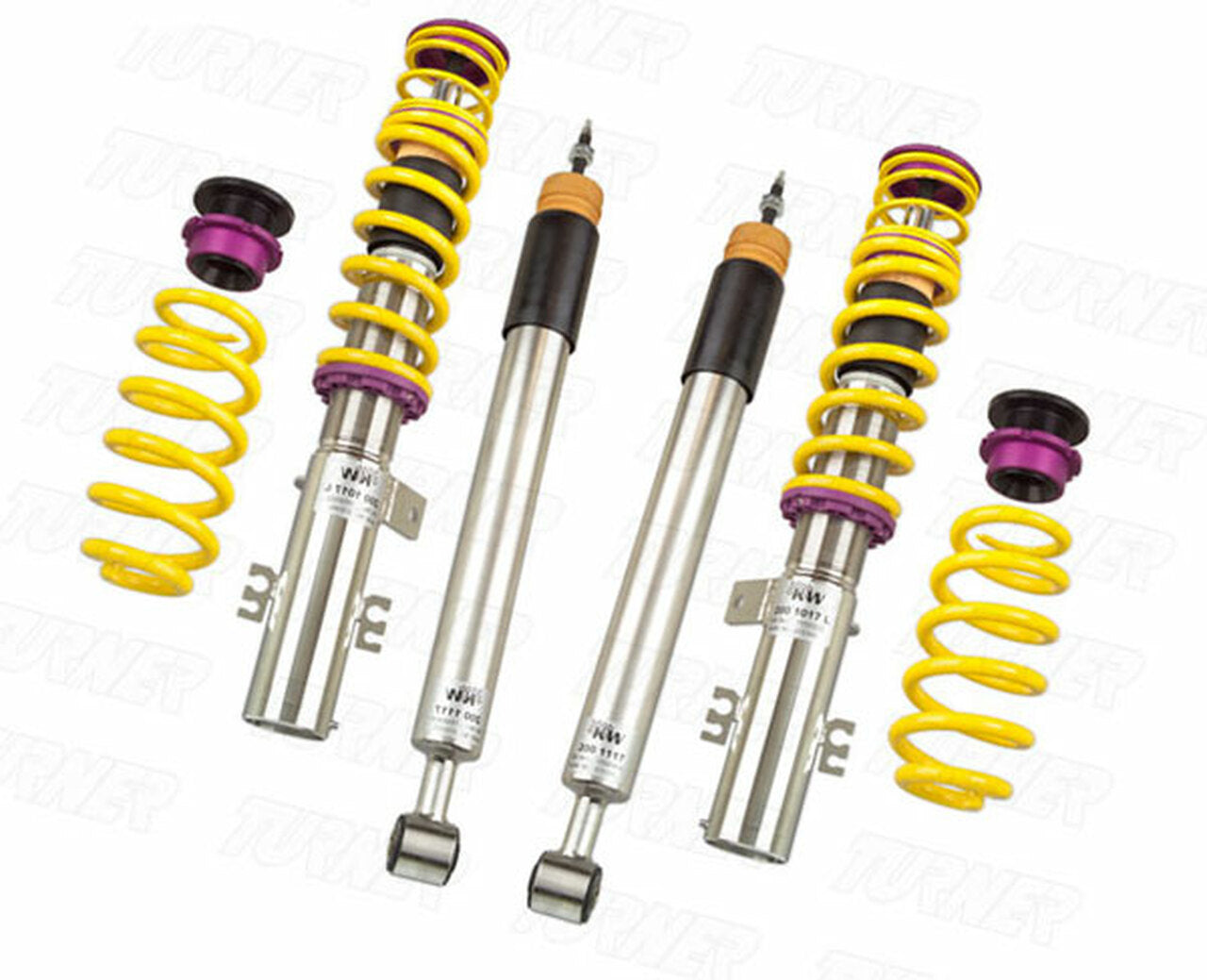 KW Variant 2 Coilovers - 1 series (F20, F21); (1K2, 1K4) 2WD; with electronic dampers max. allowed axle weight in kg Front: 921-1090