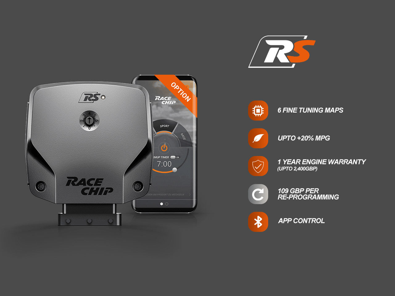 RaceChip RS+App - Golf MK8 GTI 2.0TSI 245hp